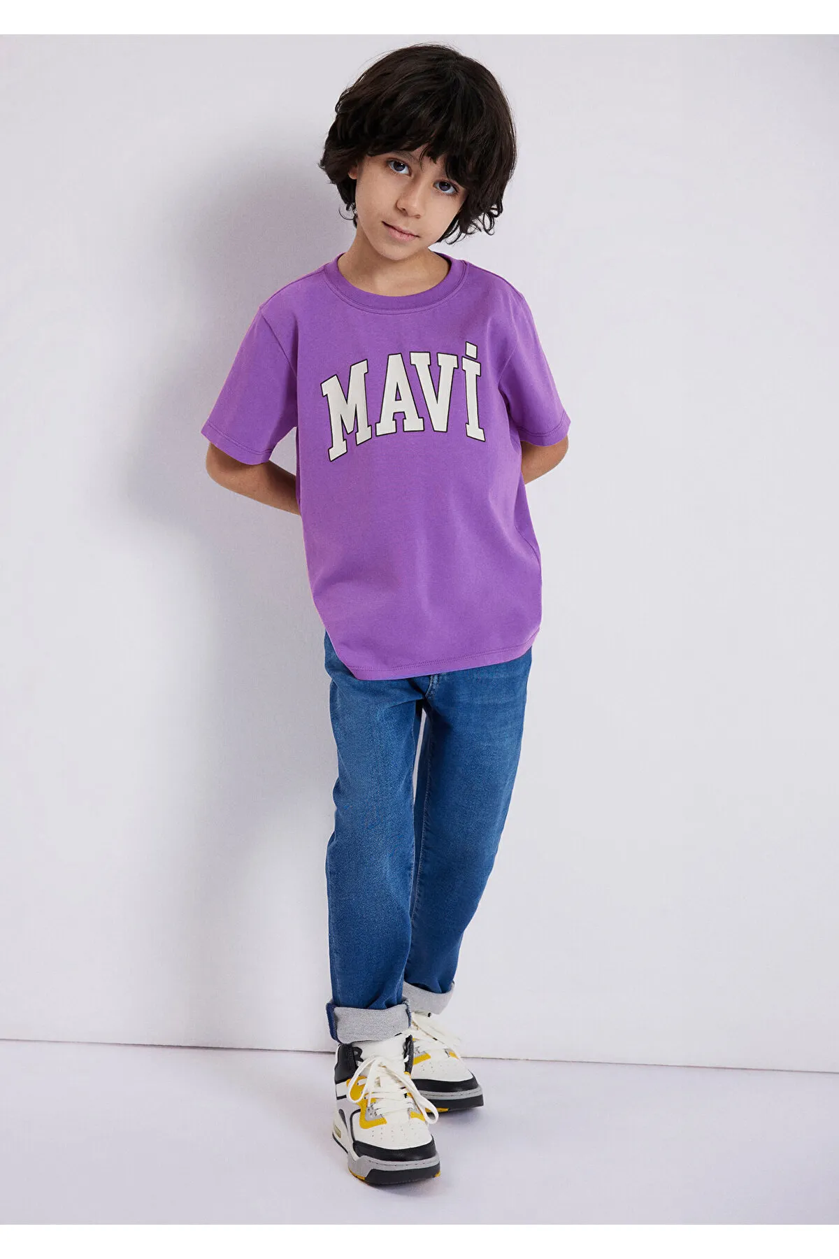 Mavi  Lila T-Shirt mit Logo-Aufdruck Regular Fit / Regular Fit6610030-70606