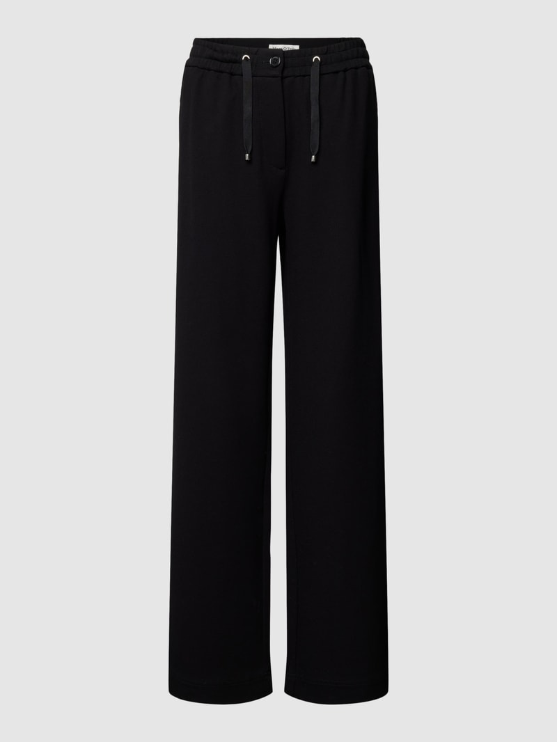 Stoffhose mit Reißverschlusstaschen in black