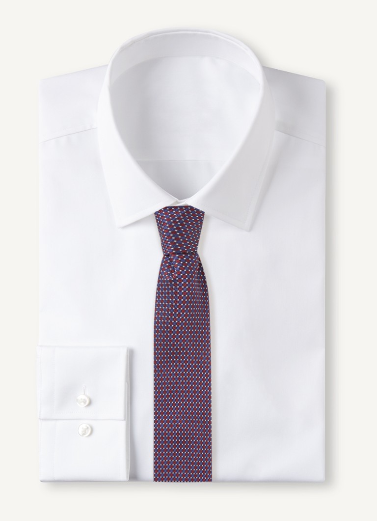 Profuomo Silk Tie with Graphic Print