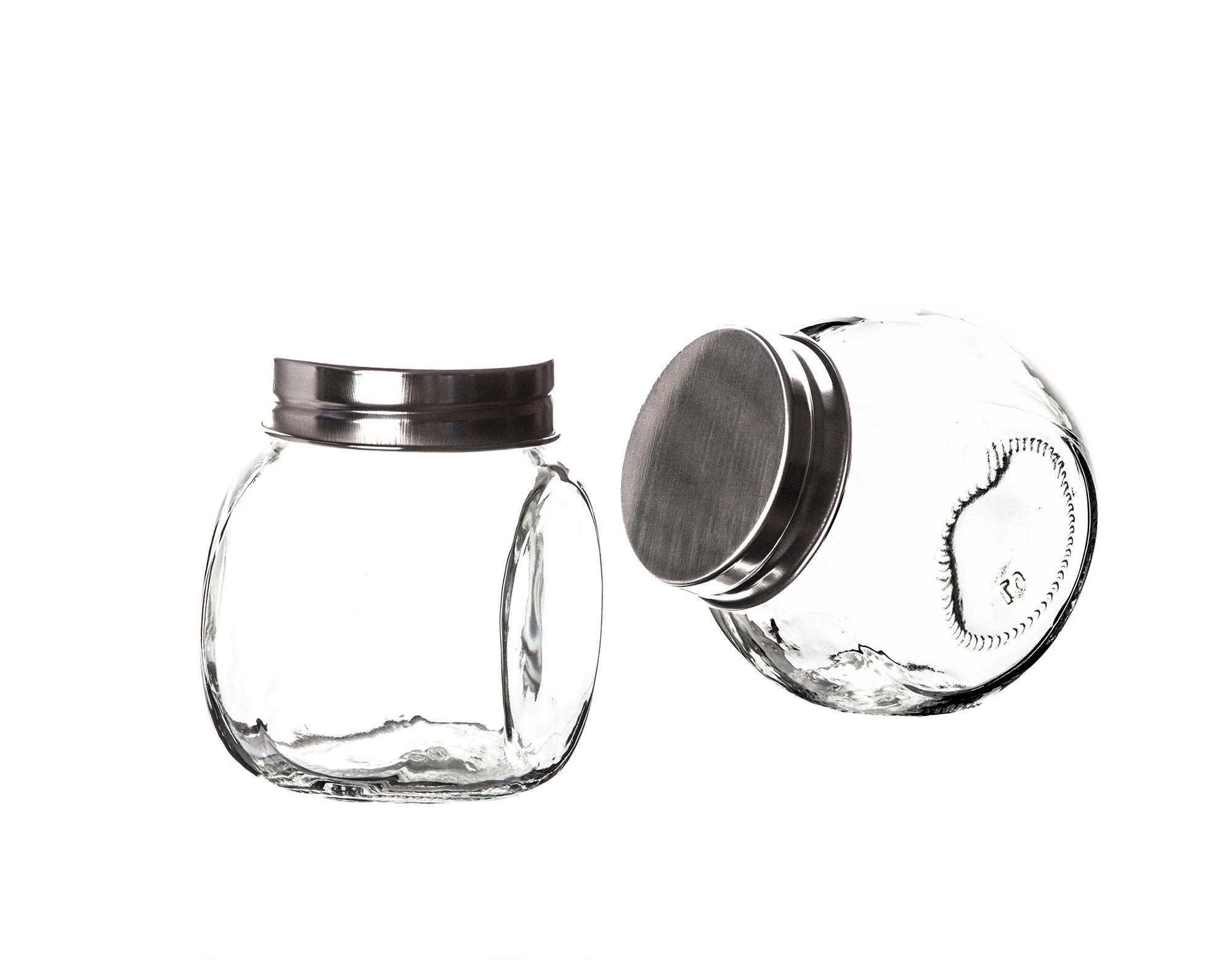 BigDean Gewürzbehälter 12x Gewürzgläser 200ml Gewürzdosen Schraubdeckel Luftdicht Vorratsg, Glas, (12-tlg)