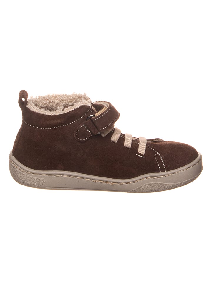 kmins Leder-Barfuß-Schnürschuh in Braun günstig kaufen
