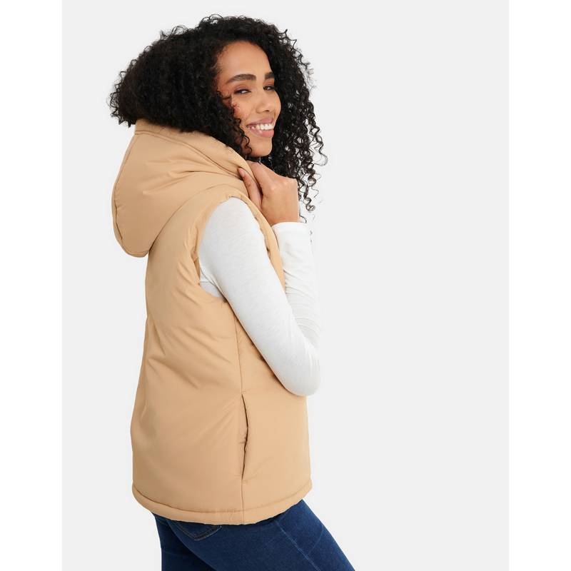 Threadbare Shelly Hooded Steppweste Damen