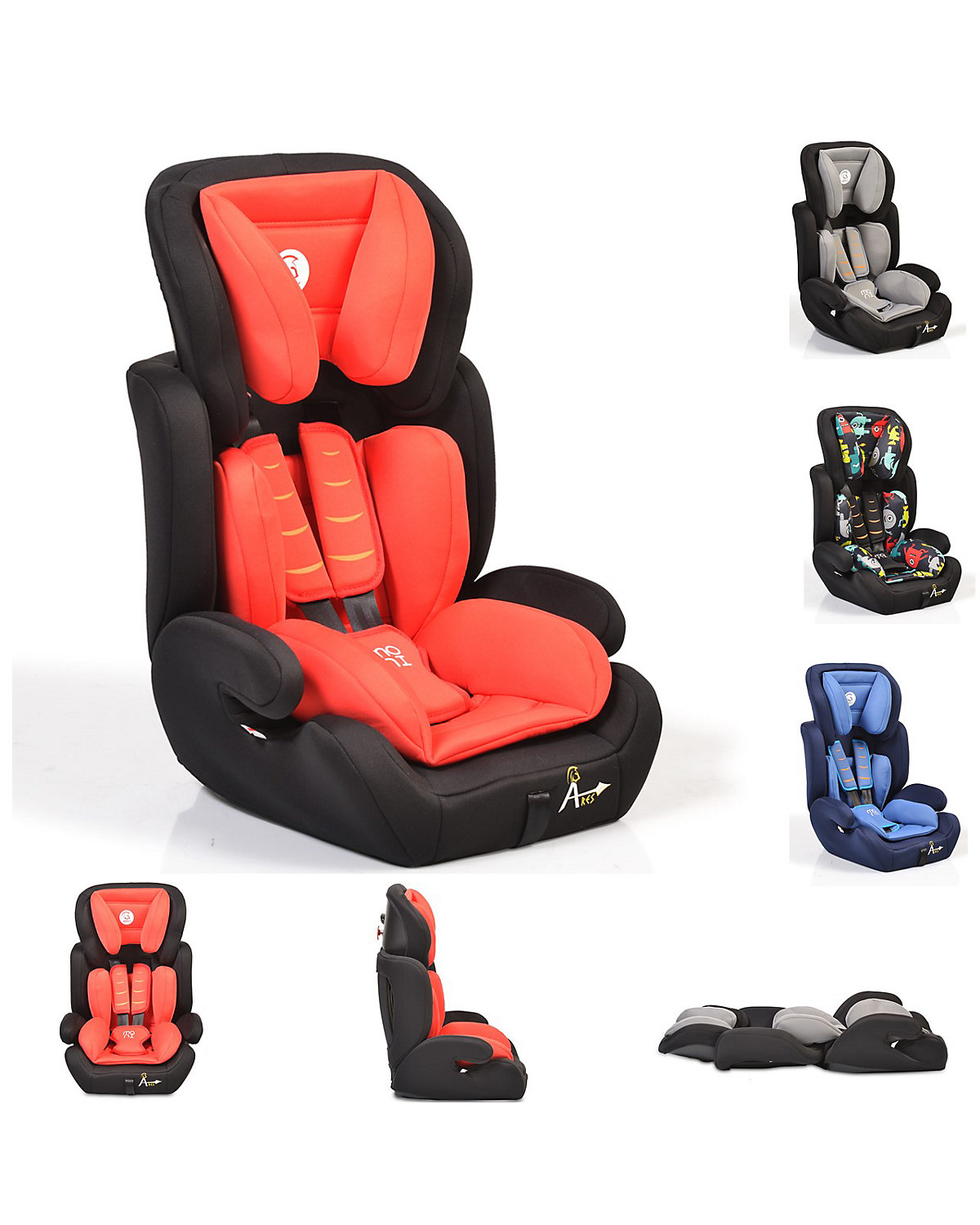 Kindersitz Ares Gruppe 1/2/3 (9-36 kg) 1 bis 12 Jahre Kindersitze