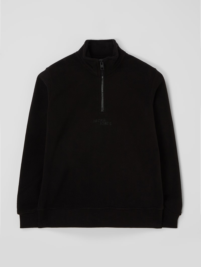 Troyer aus Fleece Modell 'Friday' in schwarz