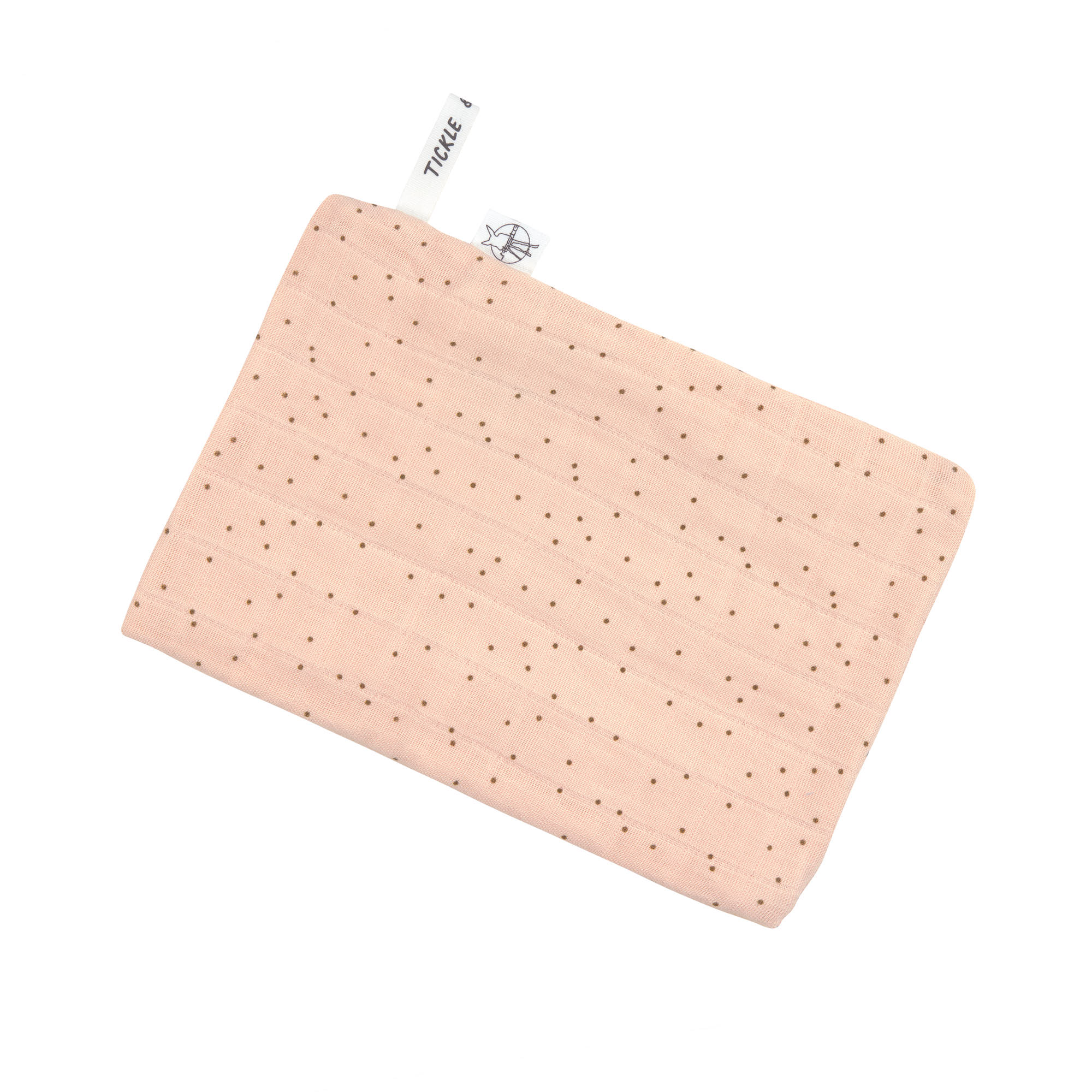 Mull Waschlappen Baby 3er Set - Punkte, Rosa
