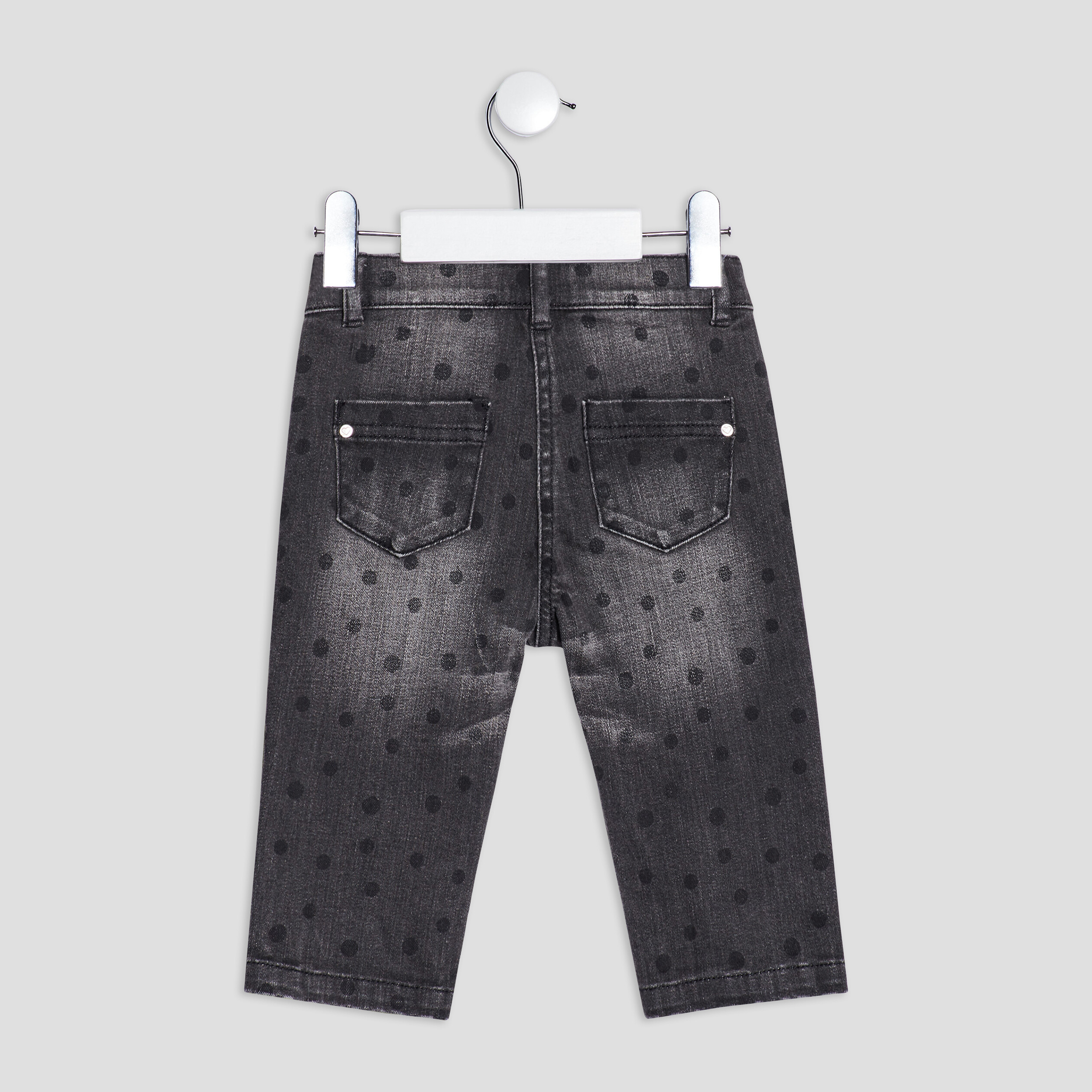 Jeans slim taille ajustable Creeks gris foncé bébé fille | La Halle