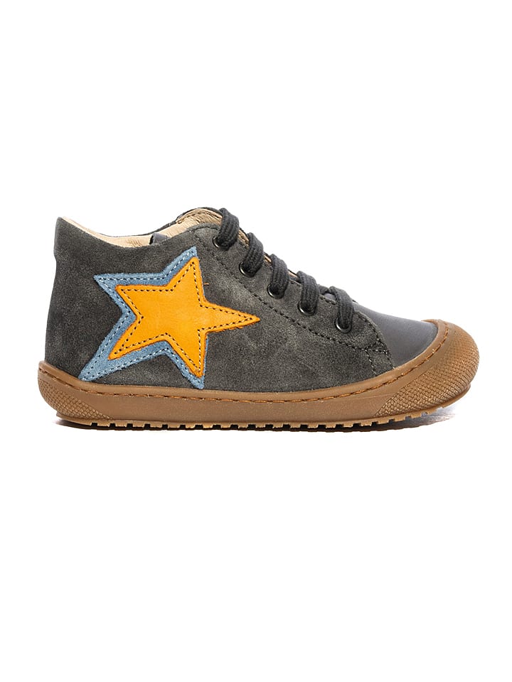 Naturino Leder-Sneakers in Anthrazit günstig kaufen