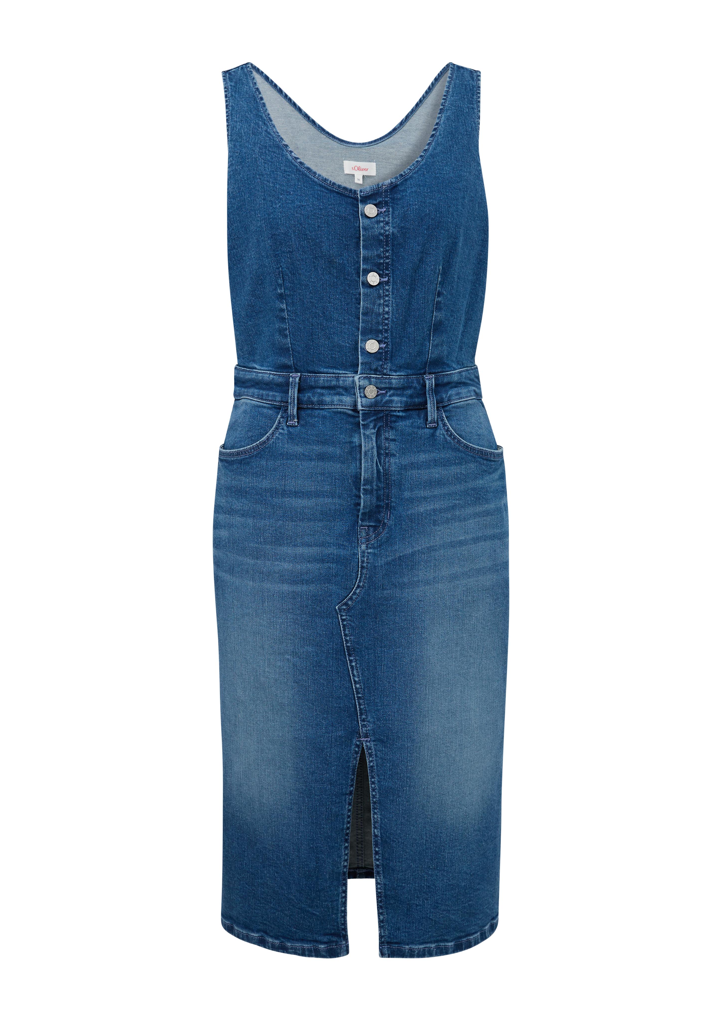 360° Denim: Jeanskleid mit Schlitz im Saum  2135827-54Z4