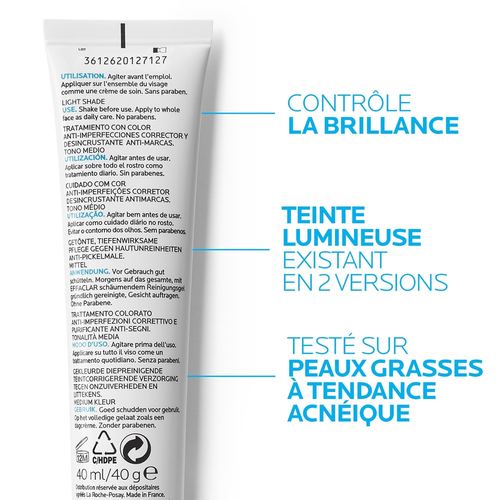 La Roche-Posay Effaclar Gel Crème teintée pour peaux grasses à tendance acnéique