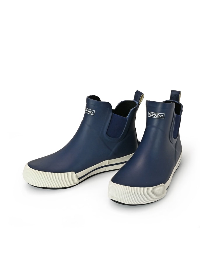 MADSea Gummistiefelette Short Story in Dunkelblau/Weiß günstig kaufen