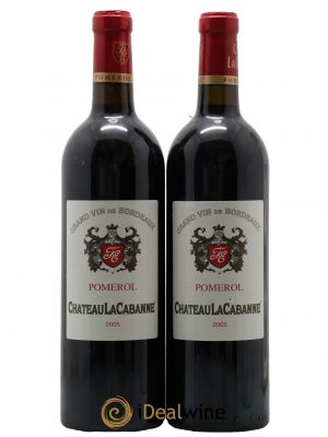 Château la Cabanne  2005 - Lot de 2 Bouteilles