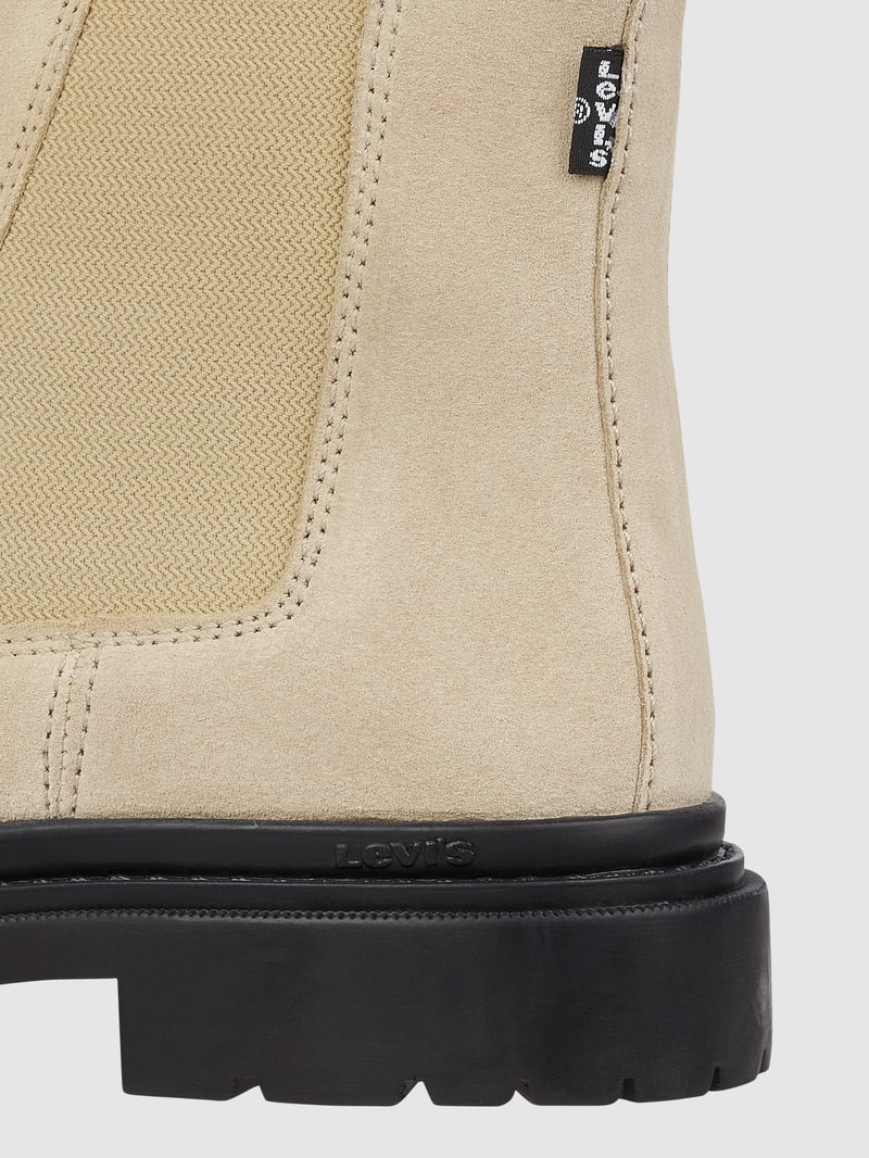 Chelsea Boots aus Leder Modell 'Trooper' in beige