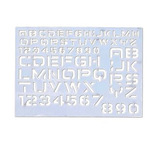 Sarissa Stencil System - Sci-Fi Letter Font 5 (10mm)