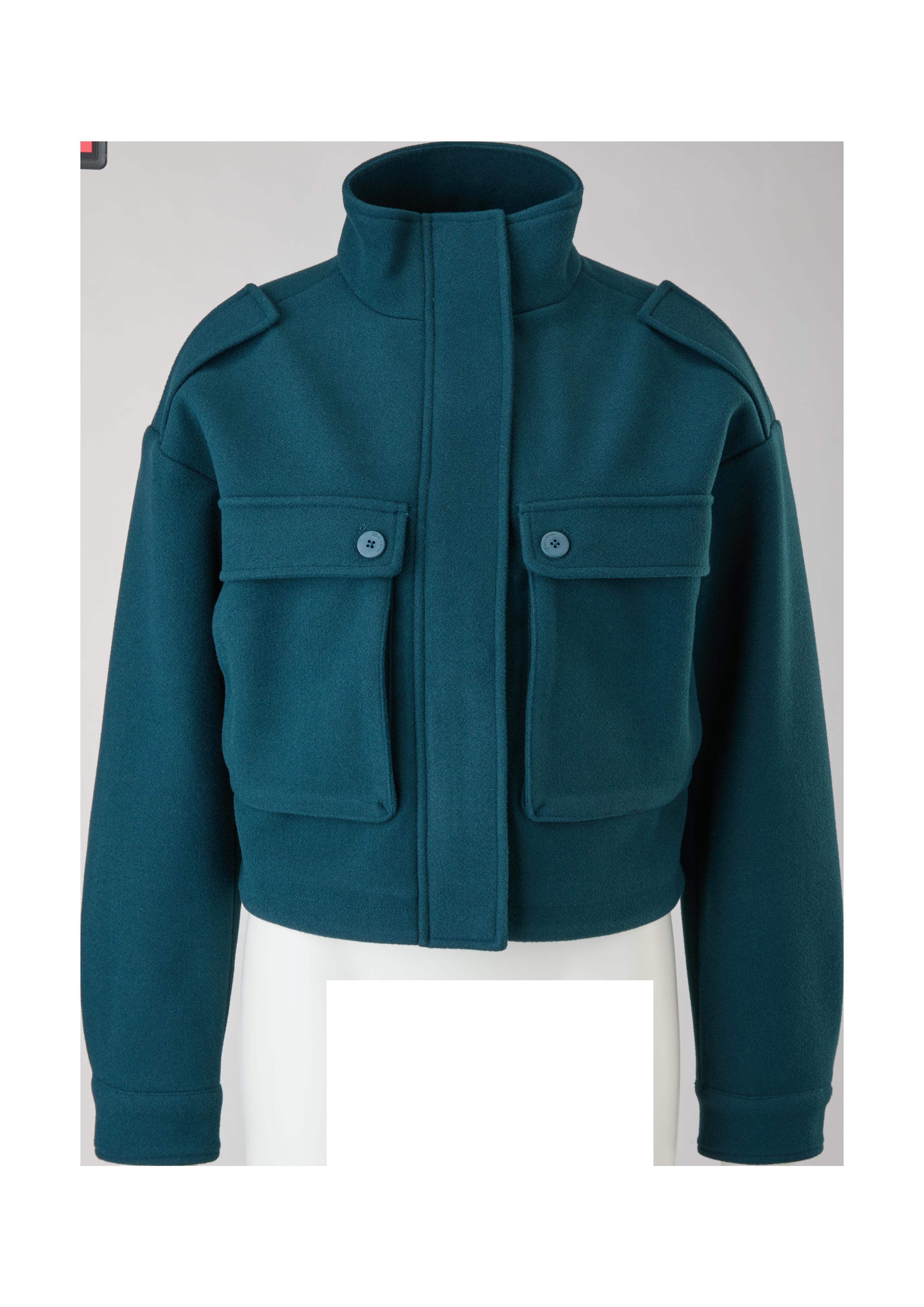 Jacke in Woll-Optik  2116165-6985
