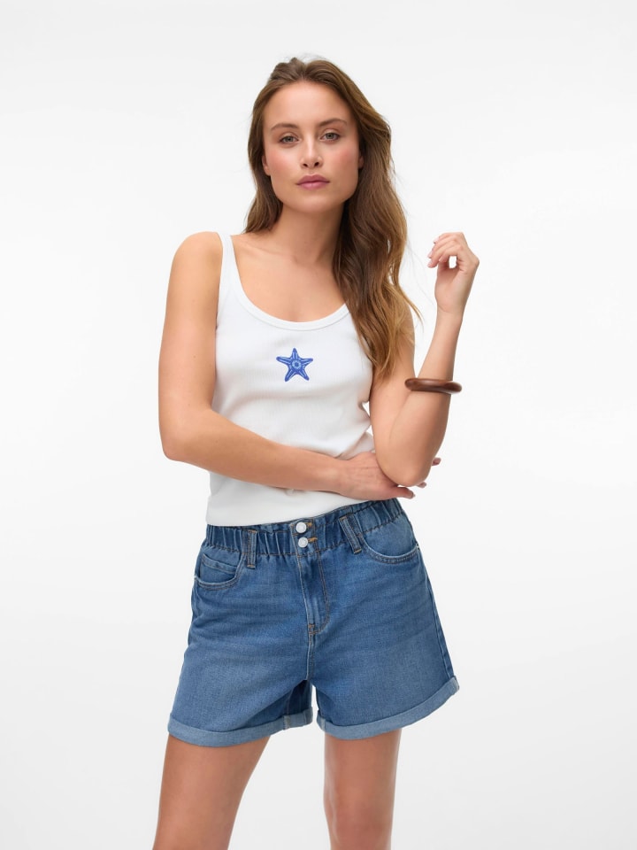 Vero Moda Jeans-Shorts in Medium Blue Denim günstig kaufen