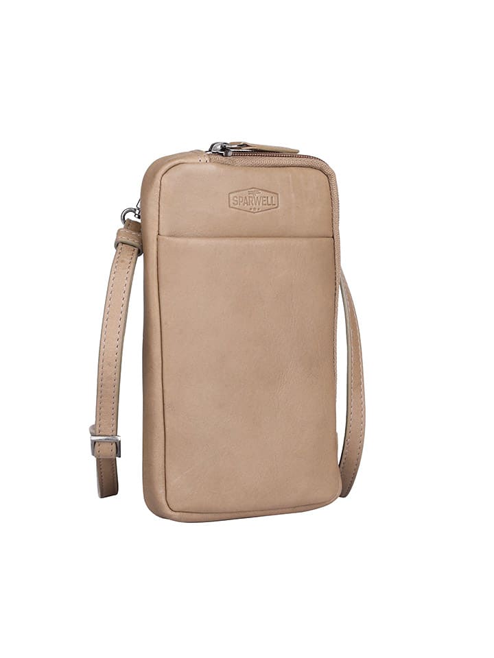 SPARWELL Leder-Handytasche 