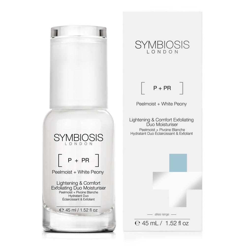 symbiosis [Peelmoist + Pivoine Blanche] HydratantDuo Éclaircissant & Exfoliant Crèmes de Nuit