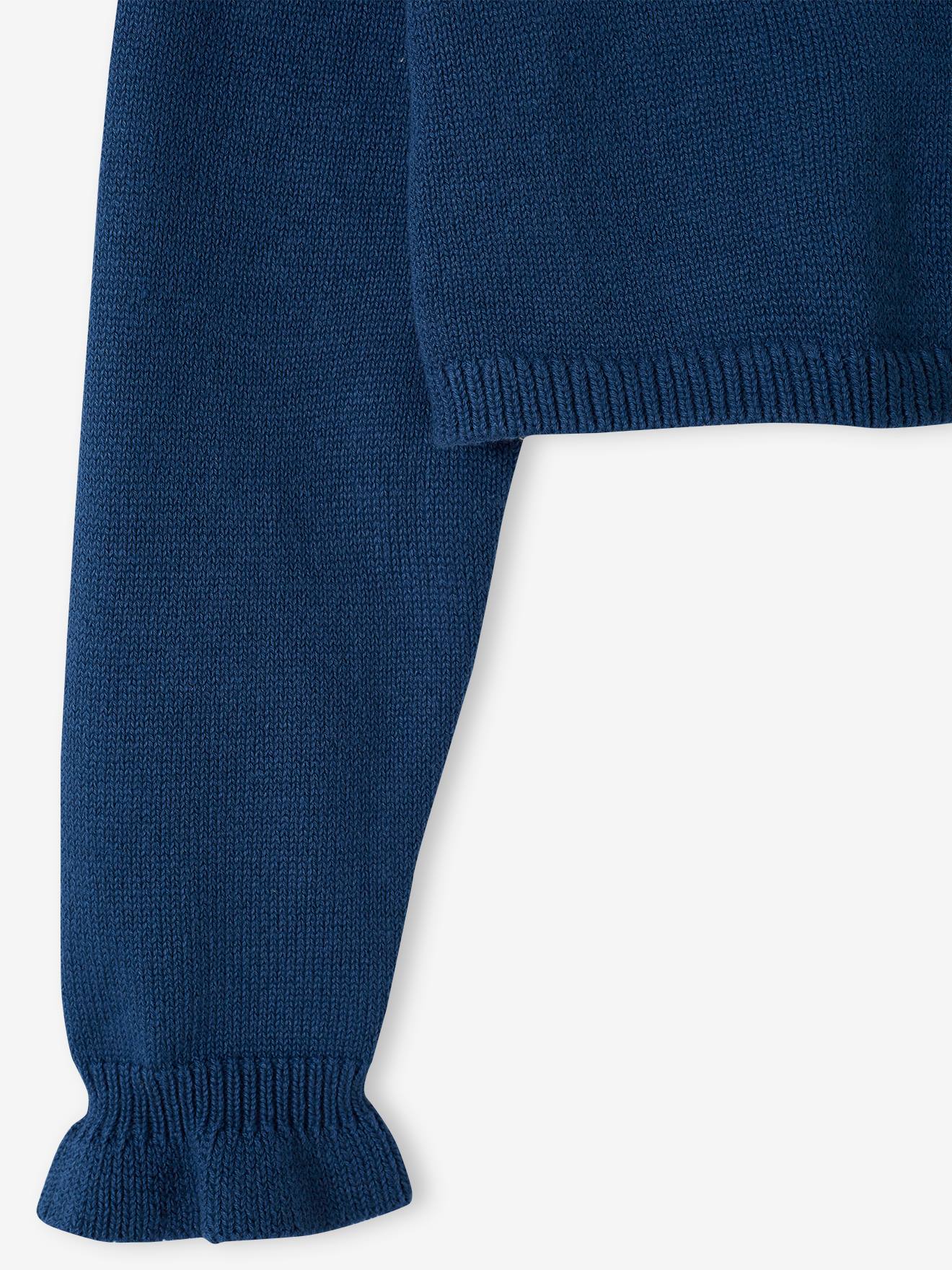 Vertbaudet Mädchen Bolero Oeko-Tex - blau chambray