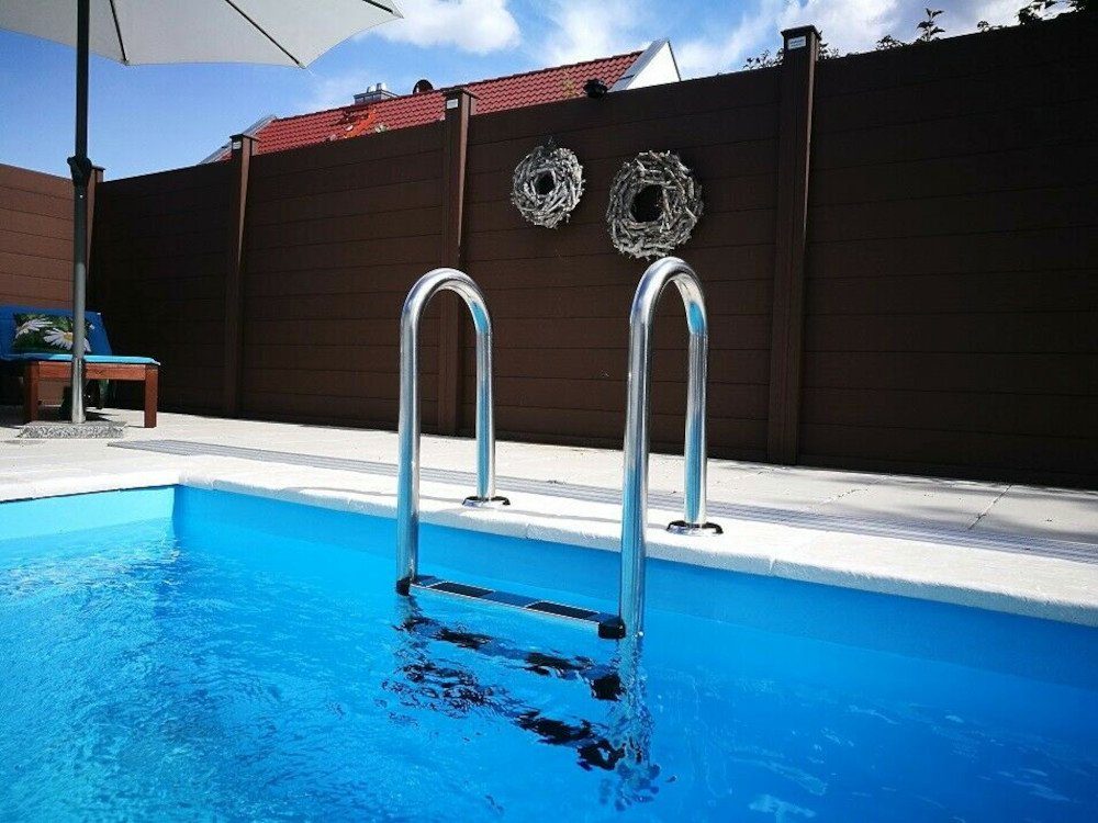 CARIBIC Poolleiter Edelstahl Poolleiter CARIBIC Easy V2A Chlor&Salzwasser Rutschhemmende