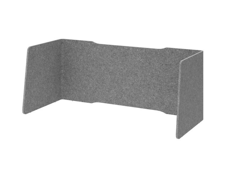 Hammerbacher Akustik-Einhausung Grau 1540 mm x 650 mm x 605 mm