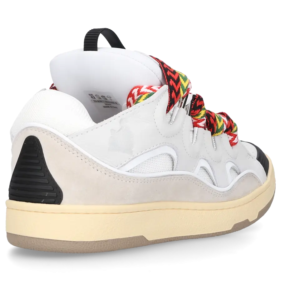 Lanvin - Sneaker low CURB Veloursleder - weiß