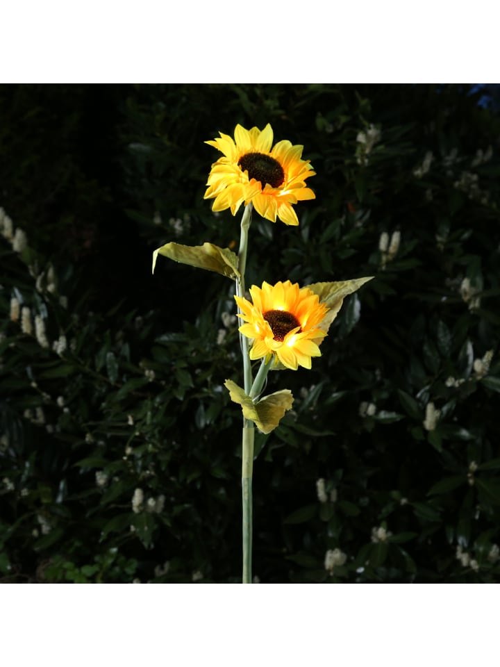 MARELIDA LED Solar Gartenstecker Sonnenblume in gelb - H: 1,25m günstig kaufen onesize