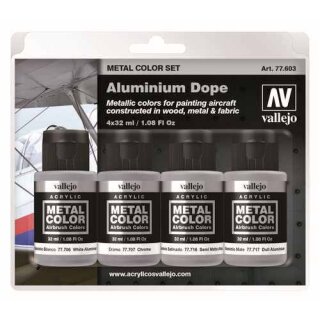 Vallejo Metal Color Aluminium Dope Set 32ml (4)