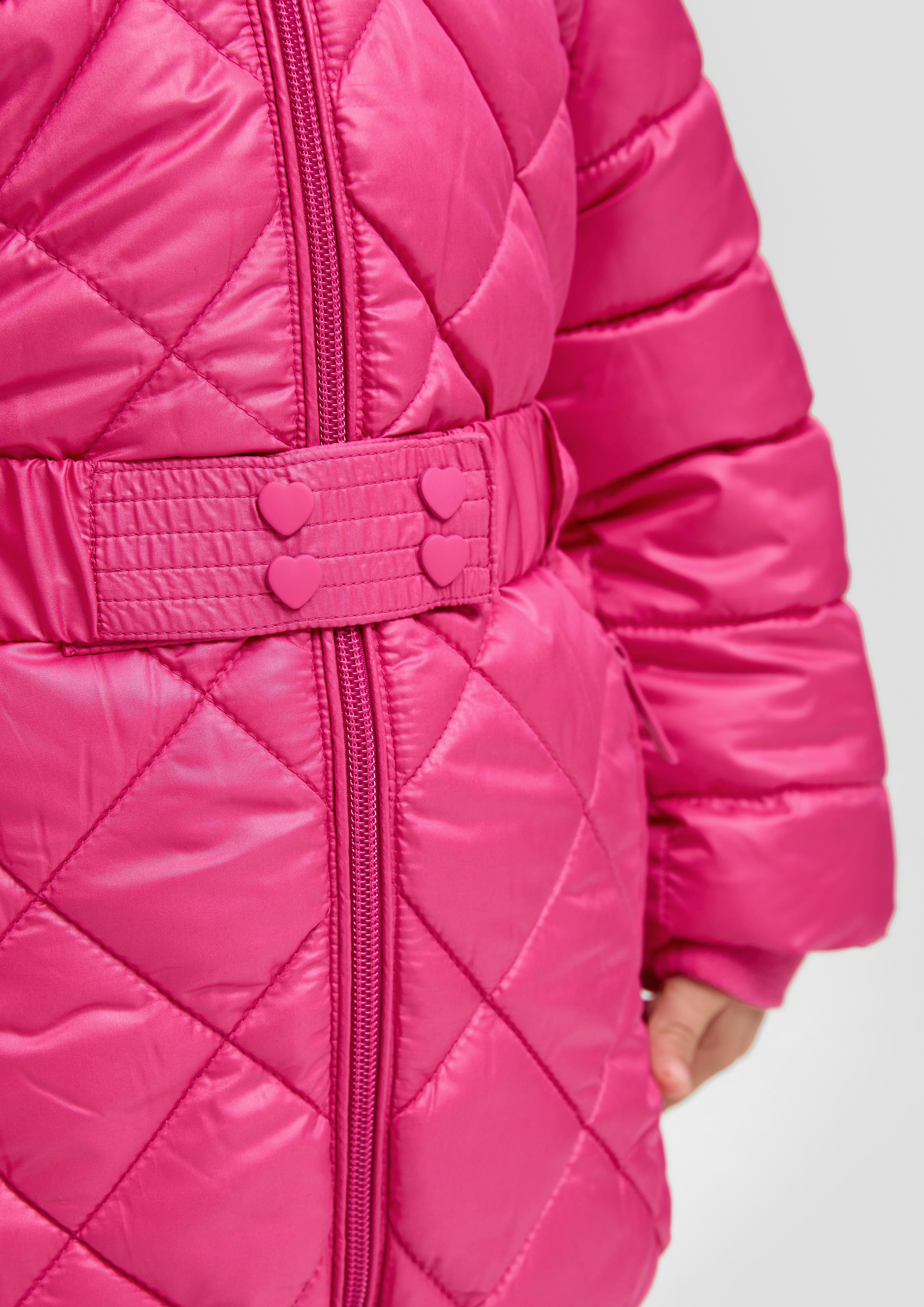 Steppjacke mit Textilgürtel  2132183-4470