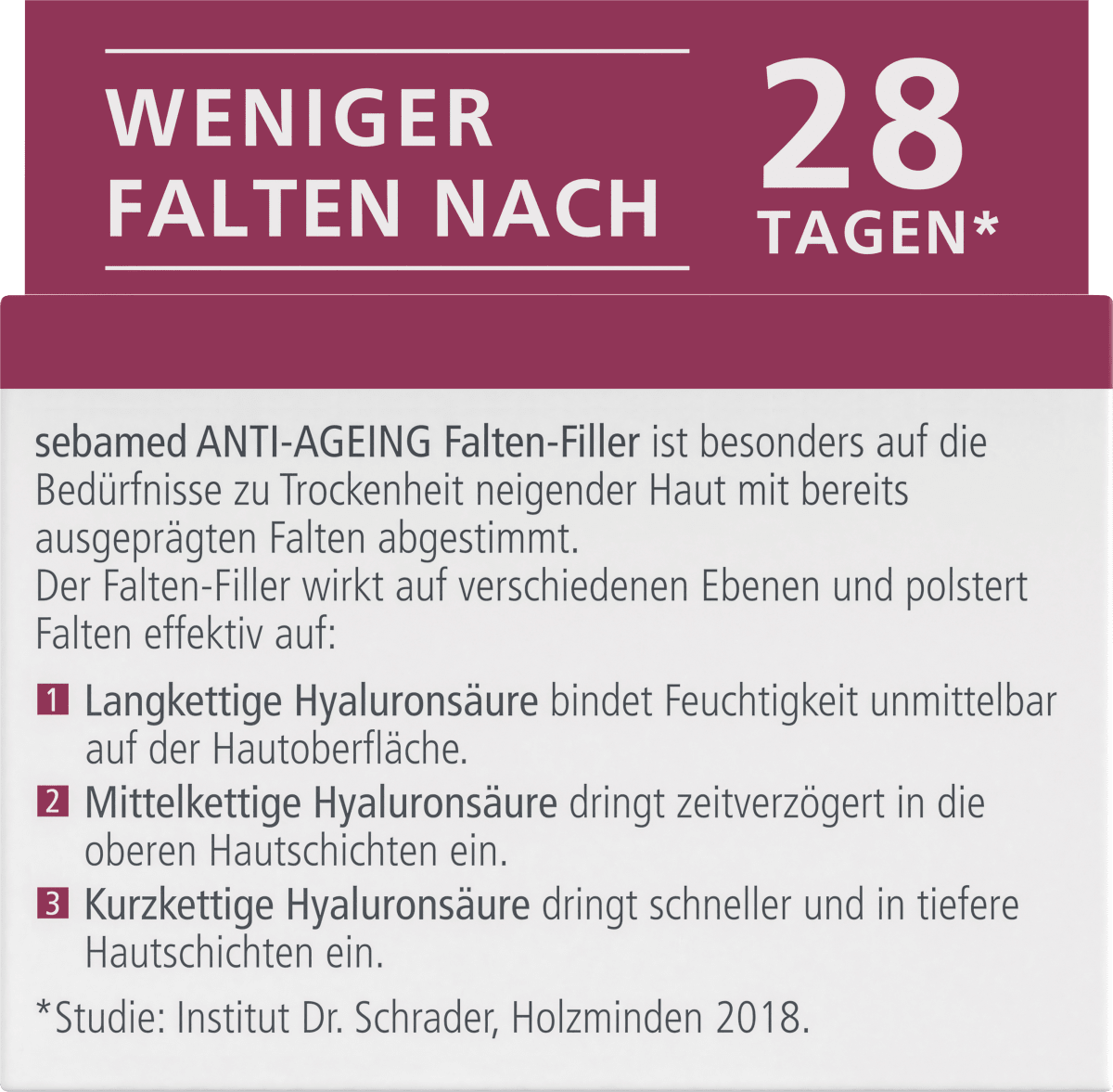 Anti Aging Gesichtscreme Falten-Filler, 50 ml