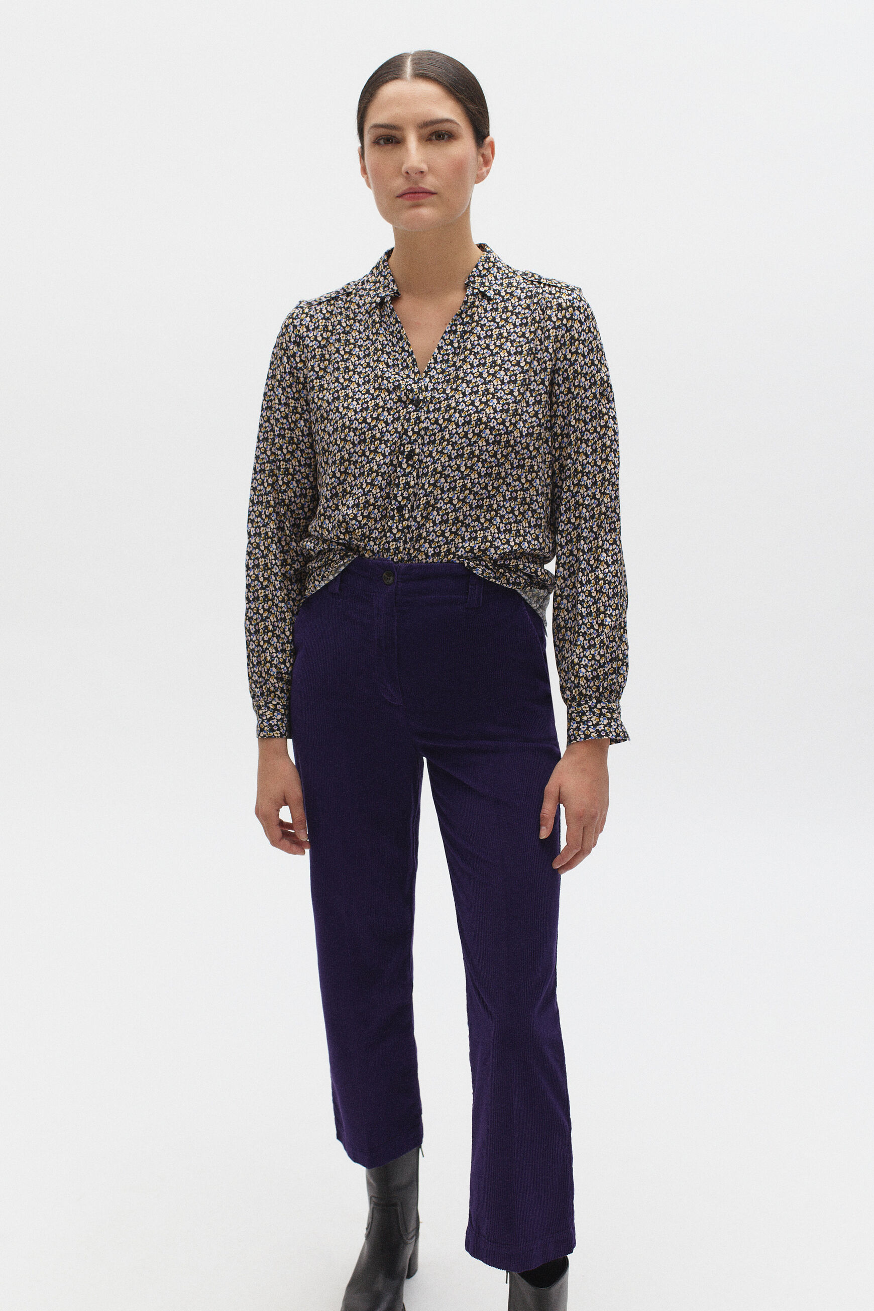 pantalon jordano prune femme