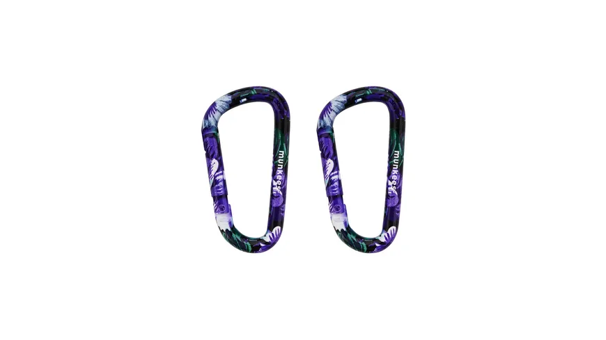 munkees Karabiner Blume Lila 6cm