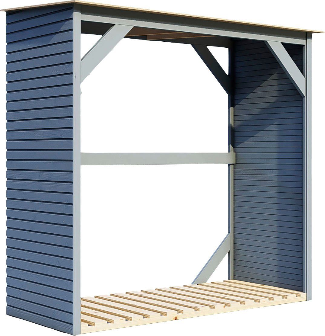 KONIFERA Kaminholzregal Fire 2, BxTxH:166x75x170 cm, Fichte