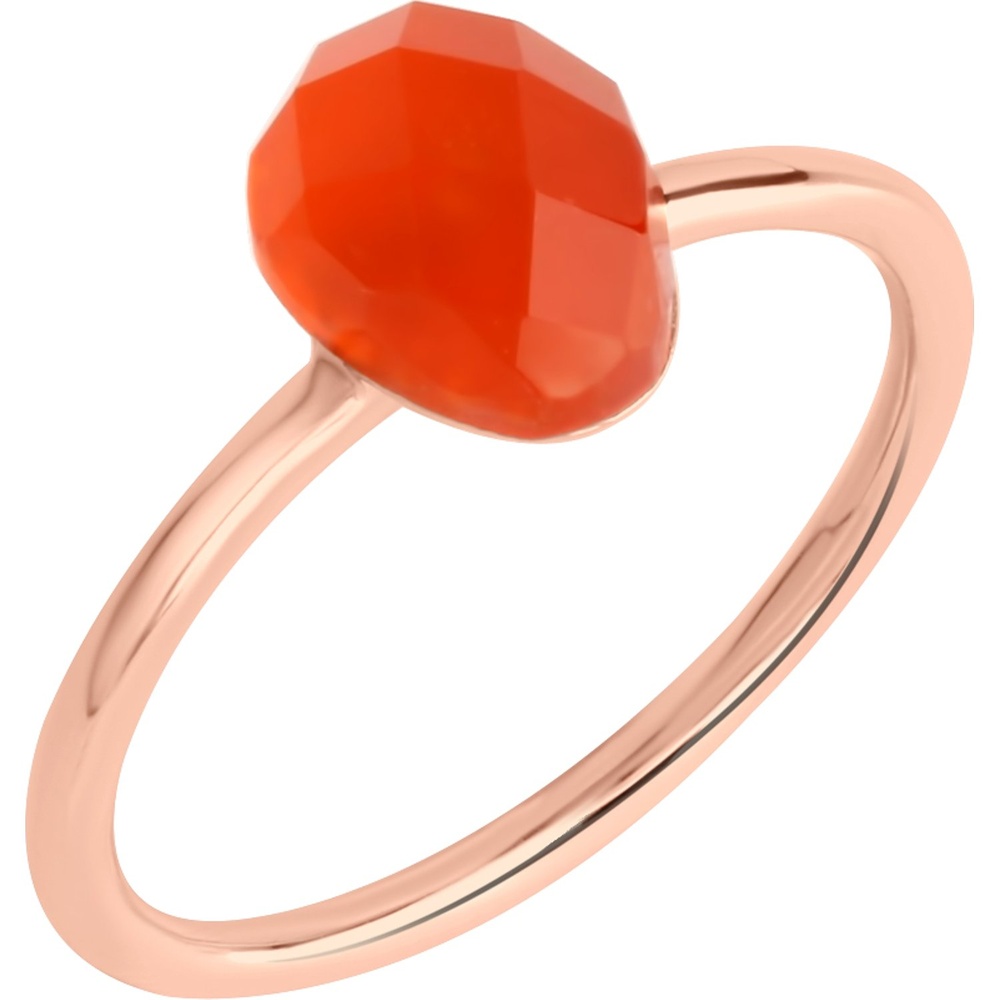 Jamelli Bague pour femme 925 Argent or rose Bague