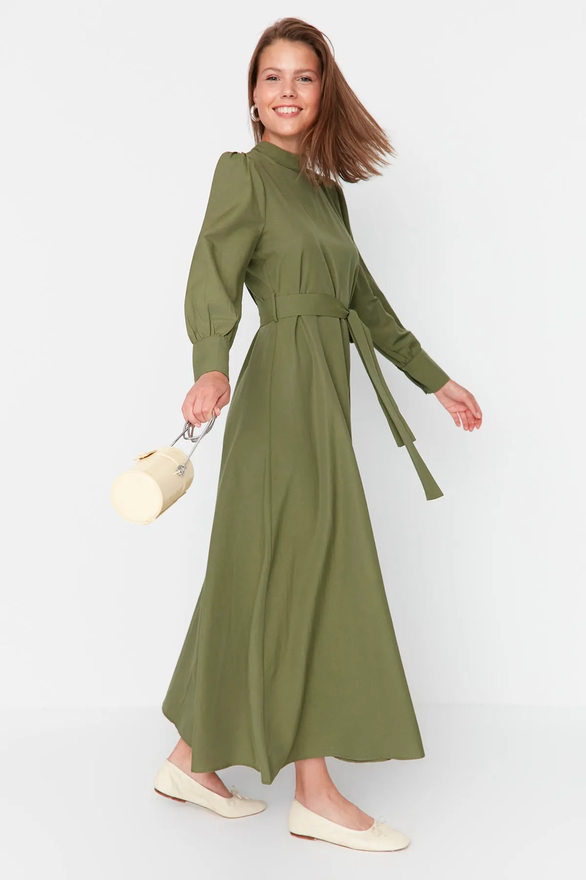 Trendyol Modest  Kleid - Khaki - A-Linie
