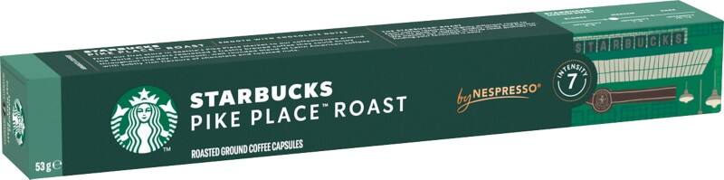 Starbucks by Nespresso Pike Place Roast Kaffeekapseln Gemahlen Intensität 7 Medium 10 Stück à 53 g