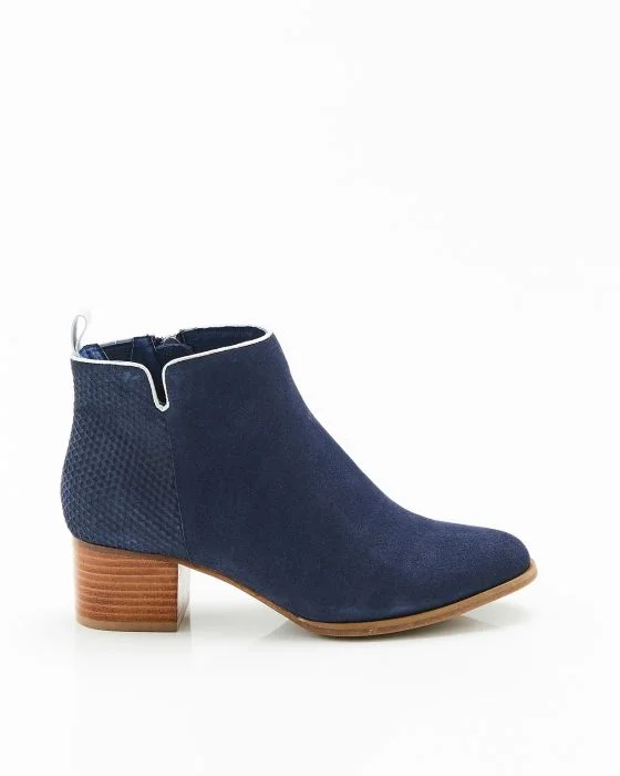 Bottines bi-matières