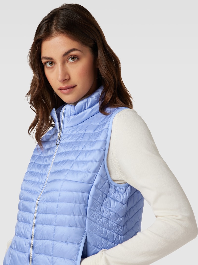 Outdoor-Weste in Stepp-Optik Modell 'Turt' in bleu