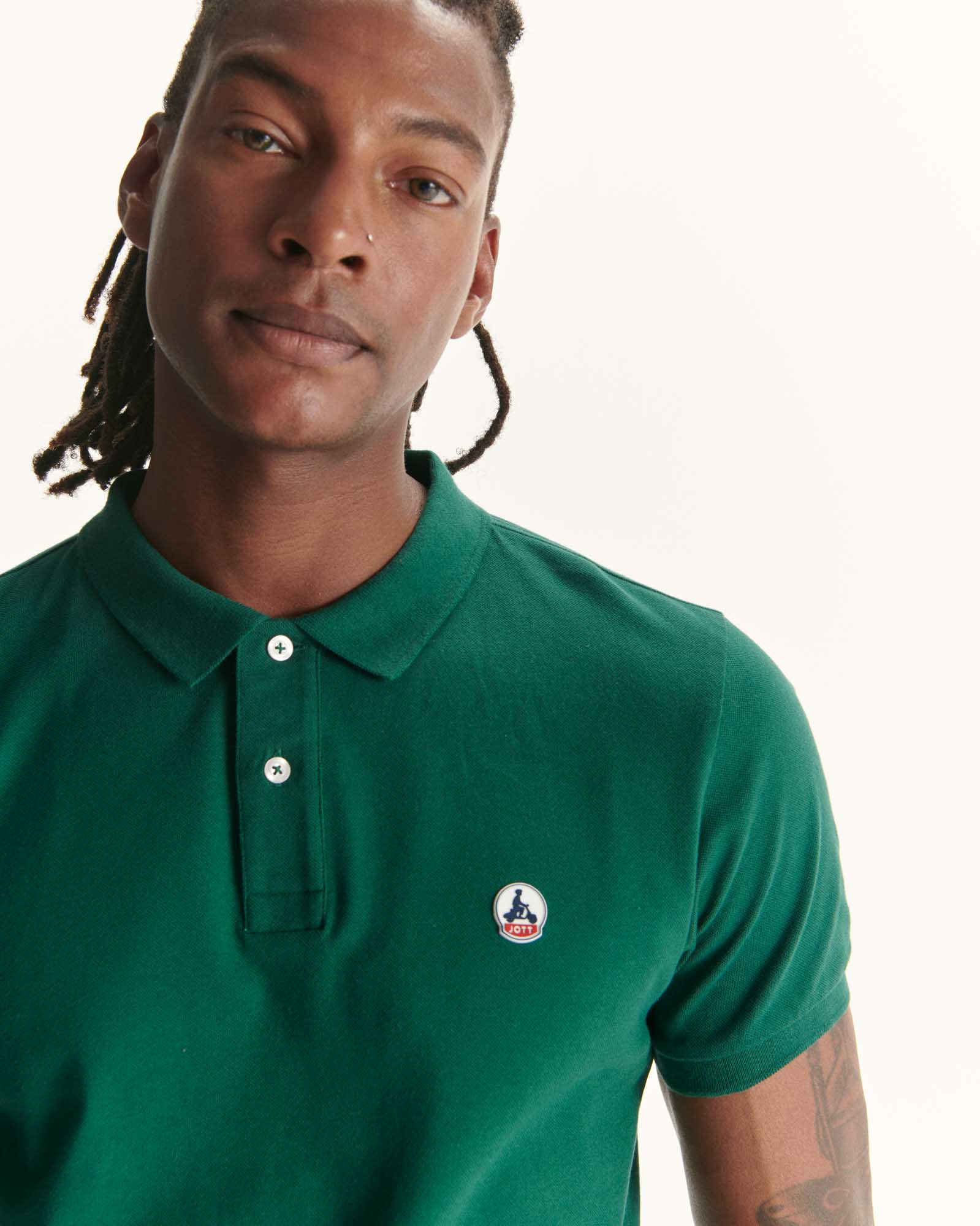 Polo en coton biologique Vert foncé Marbella