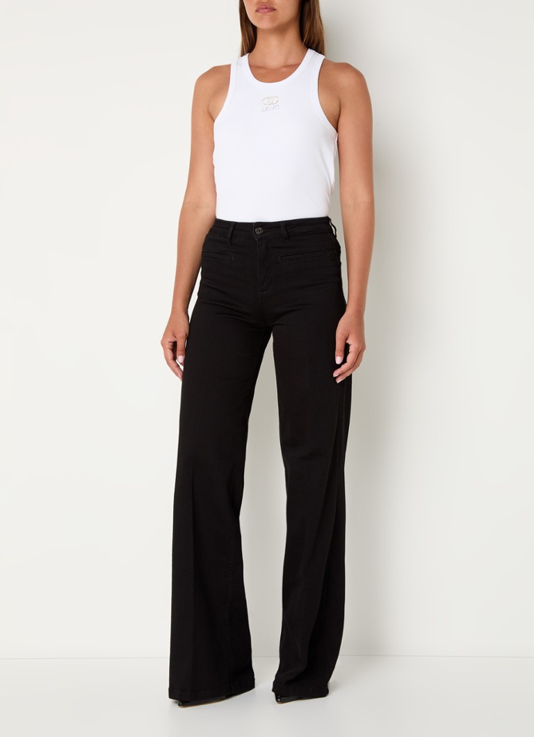 Liu Jo High waist flared jeans with colored wash