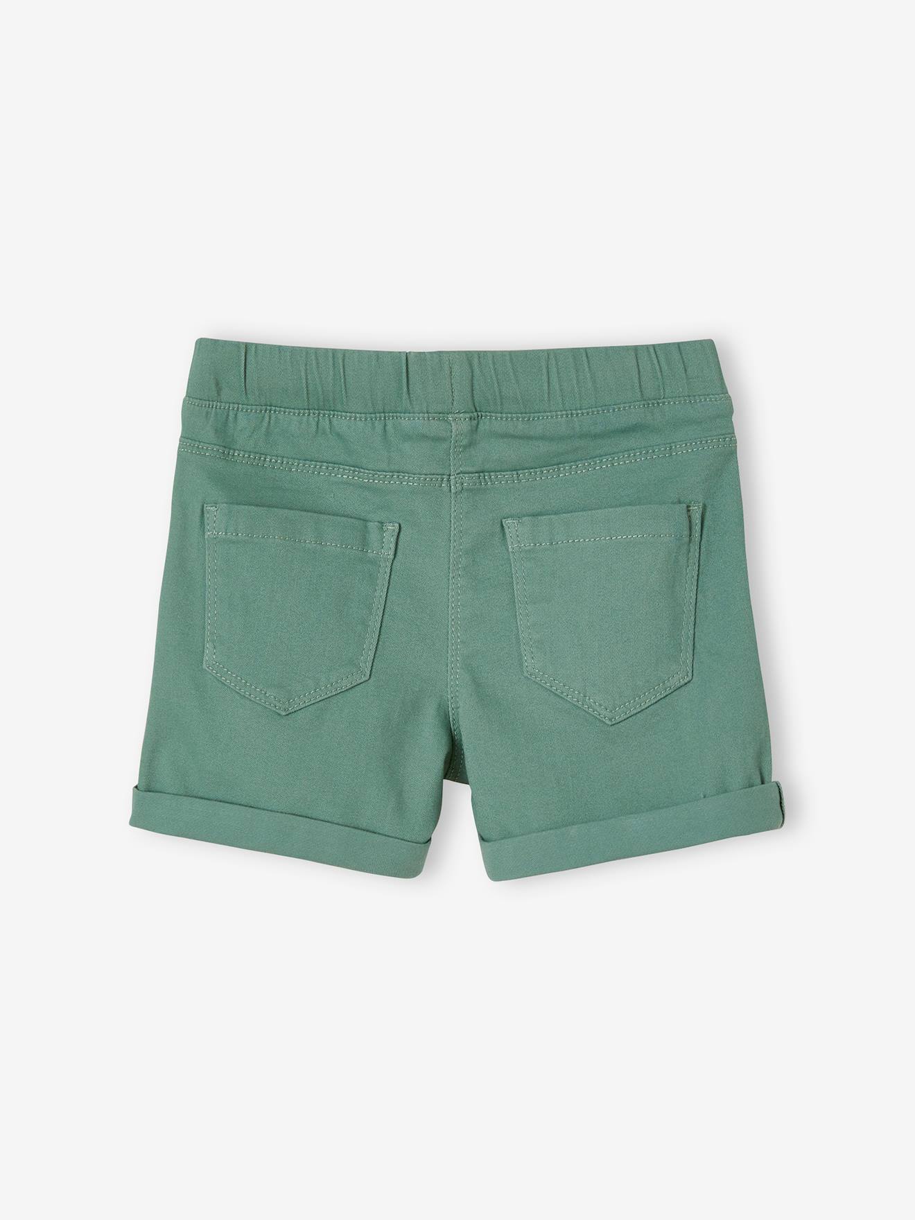 Short tregging Basics fille détail en macramé abricot poudré