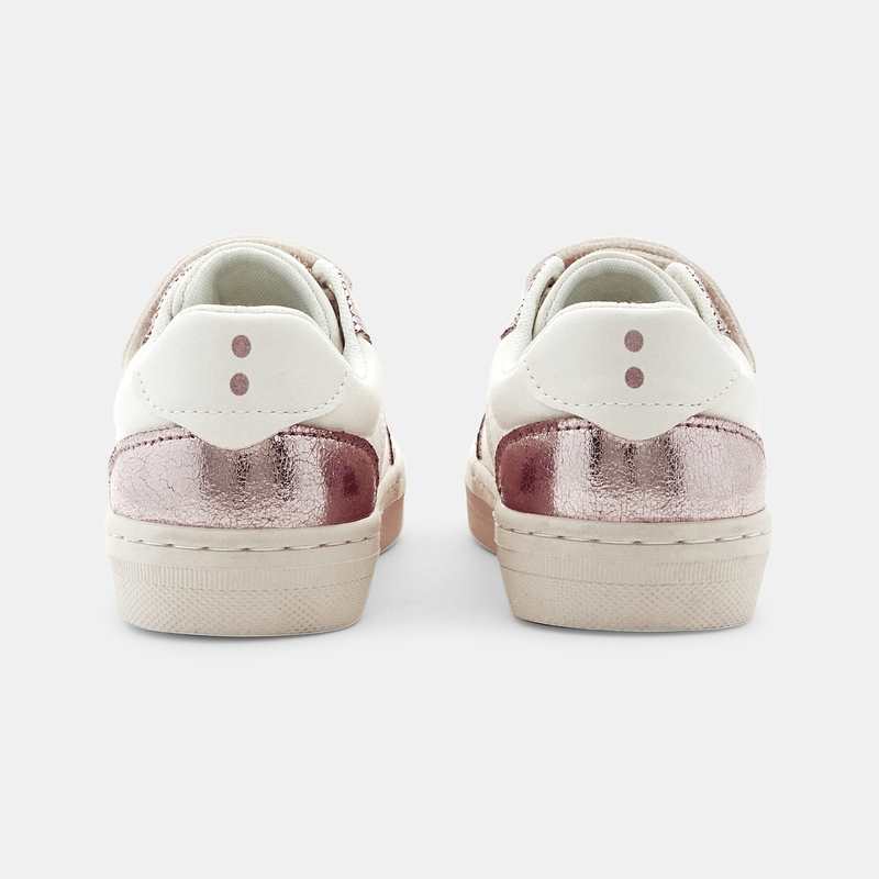 Baskets street brillantes roses fille