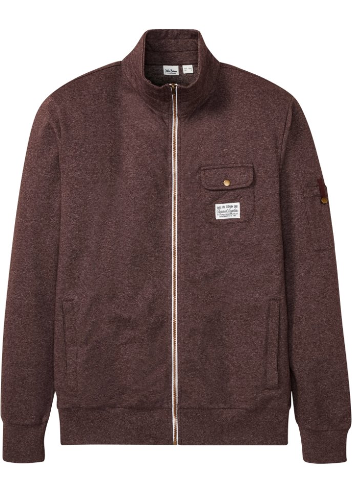 Sweatjacke mit recyceltem Polyester