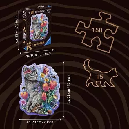 Puzzle 150 Teile - Frühlingskatze