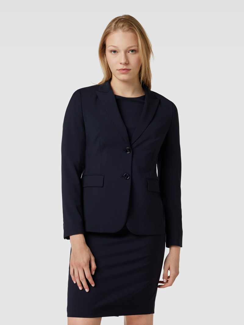 Blazer mit Pattentaschen Modell 'Juleah' in marineblau