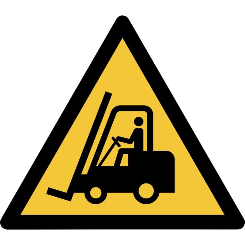 Djois Warnschild Warnung vor Flurförderzeugen Klebstoff, einschraubbar PP (Polypropylen) 15 (B) x 0,14 (H) cm 3 Stück