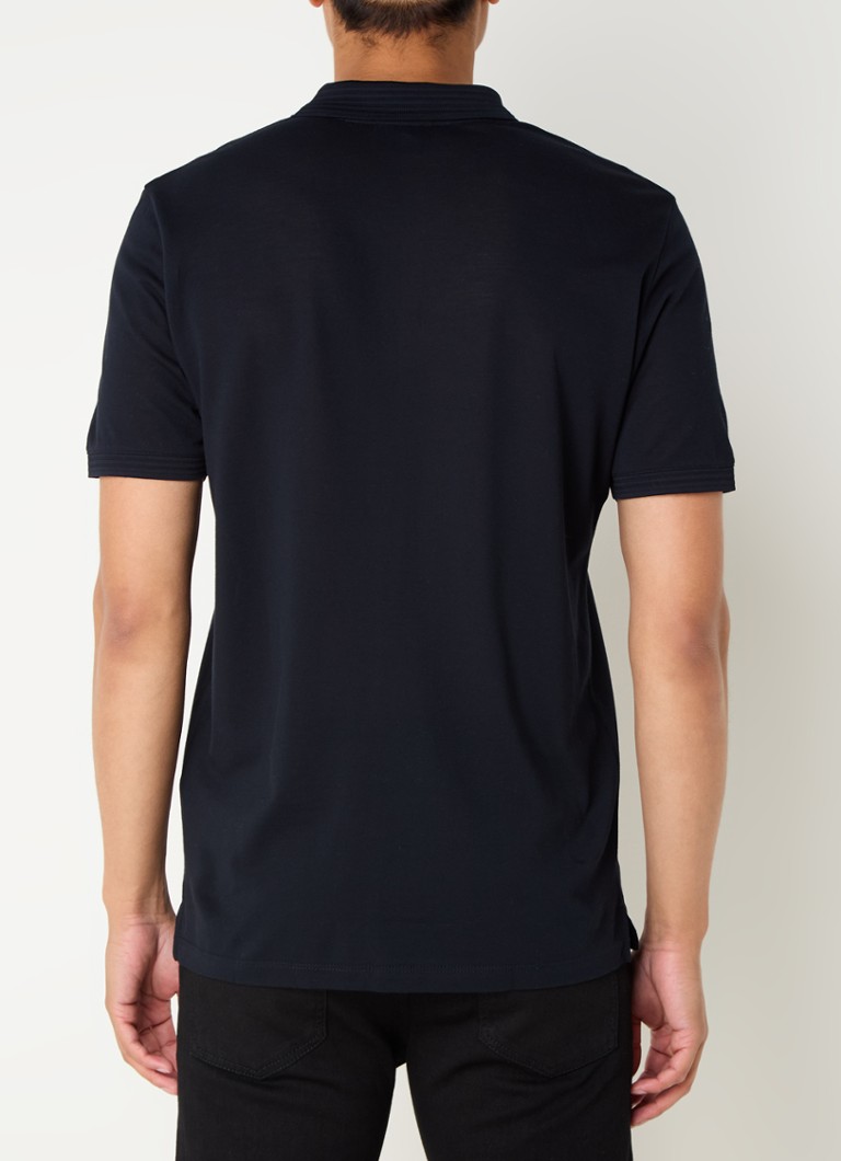 Emporio Armani polo majica regularnog kroja s vezom logotipa
