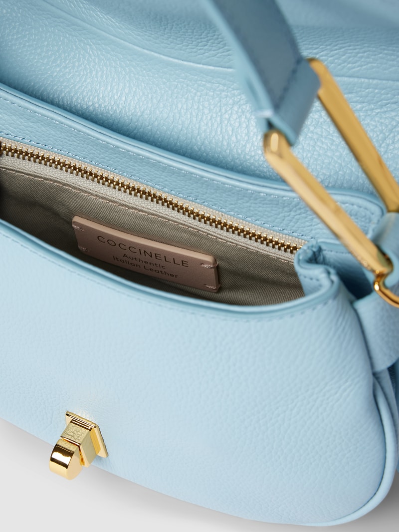 Saddle Bag mit Label-Details Modell 'MAGIE' in hellblau
