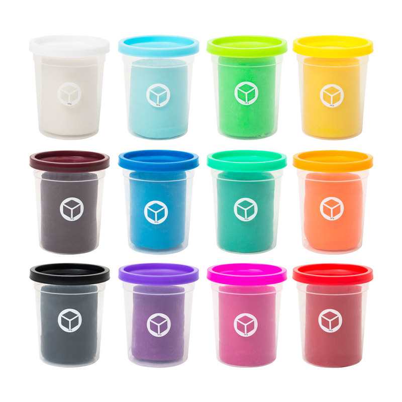 12 pots de pâte à modeler Oxybul