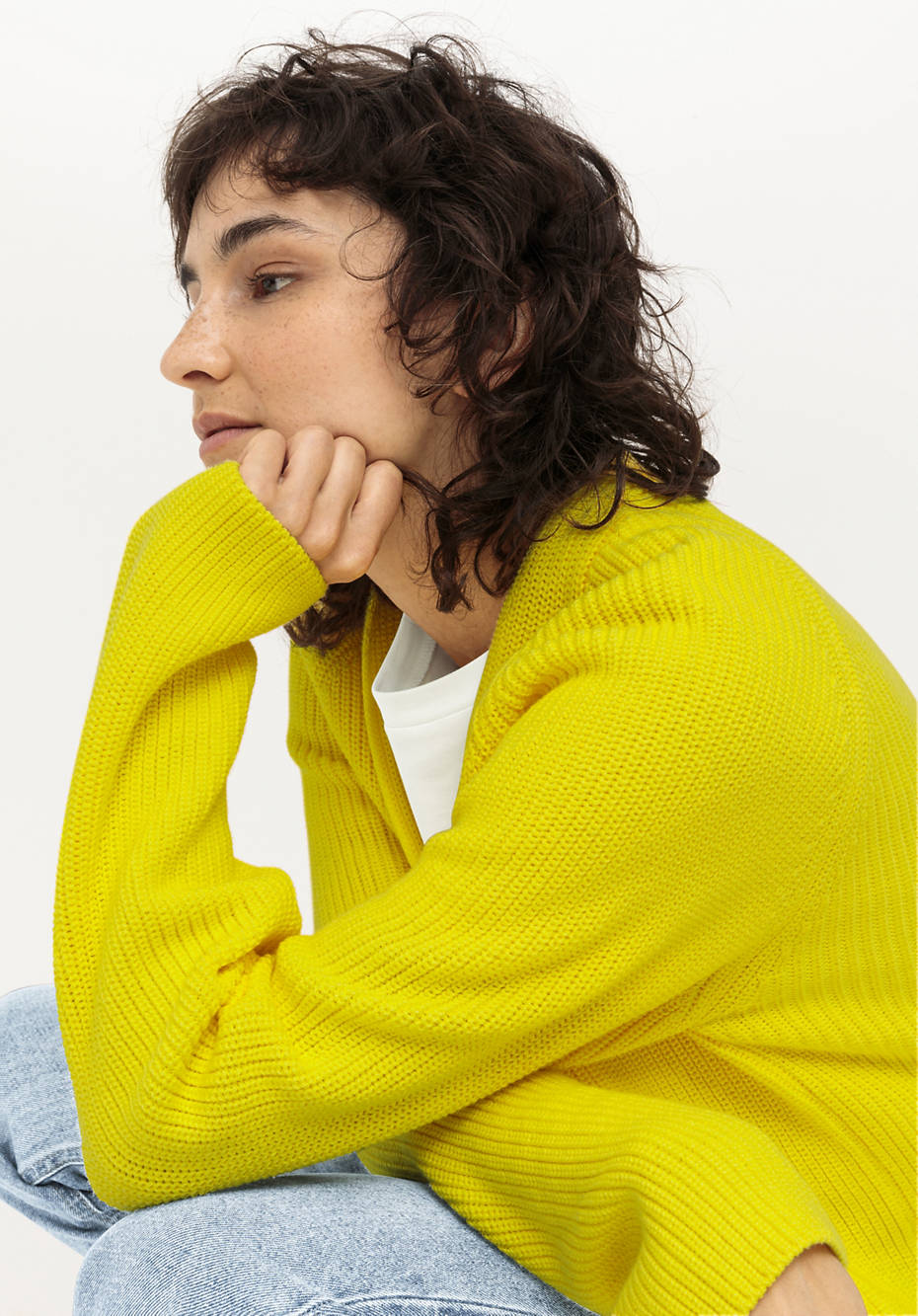Strickjacke aus reiner Bio-Baumwolle
