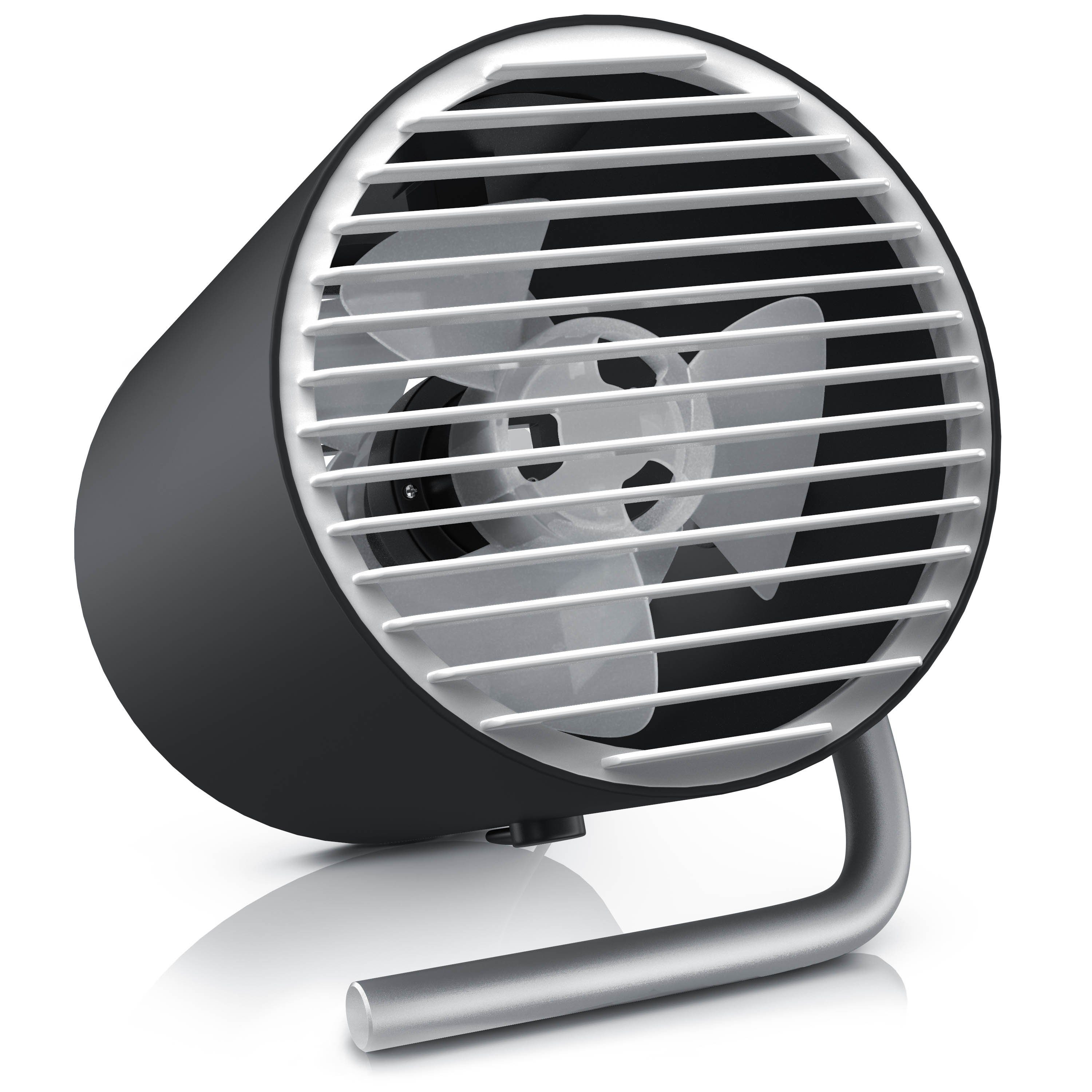 CSL Mini USB-Ventilator, 2 Geschwindigkeitsstufen, Leises Betriebsgeräusch, 30° Neigungswinkel
